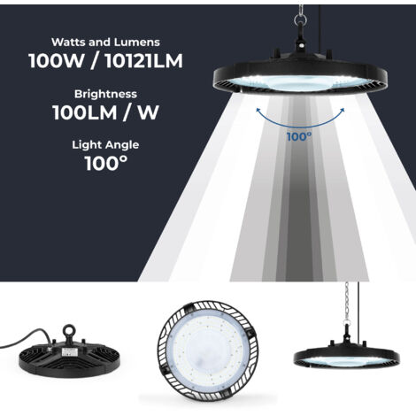 Campana LED 100W - 100lm/W - IP65 - Bianco Freddo