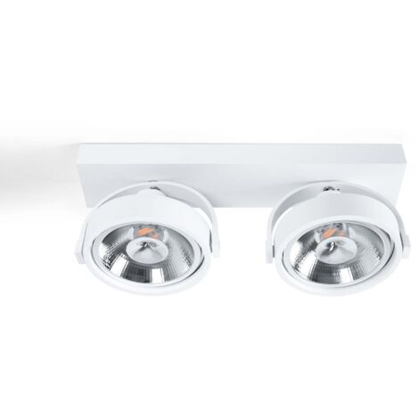 Faretti Led Doppio Doppio faretto da soffitto orientabile
