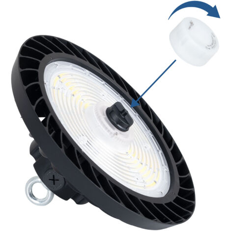 UFO Faretto LED - 200W 20000LM UFO Lampada Da Officina Industriale con Trasformatore LED, IP65 Impermeabile 6500k Bianco Freddo Lampada da Garage per Fabbrica, Officina, Fienile, Negozio