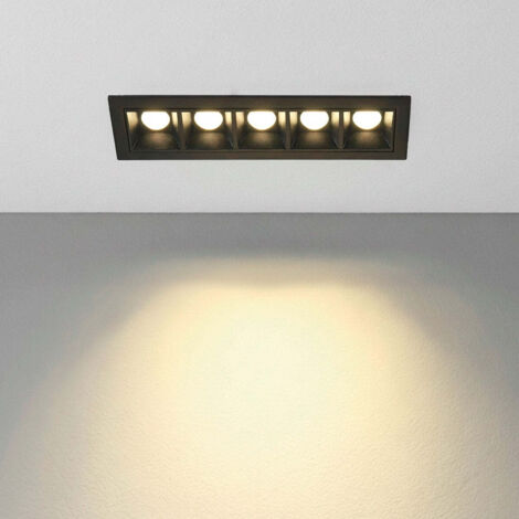 Foco lineare LED incassato 7W - UGR18 - CRI90 - Driver LIFUD - Bianco Neutro