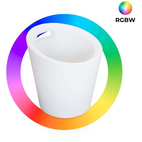 Secchiello LED Con Altoparlante Bluetooth InnovaGoods – 7 Colori, 5 Modalità Luce, Ricaricabile, Per Ghiaccio E Festa