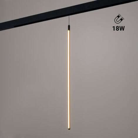 Lampada a sospensione LED verticale per binario magnetico - 48V - - Bianco Caldo