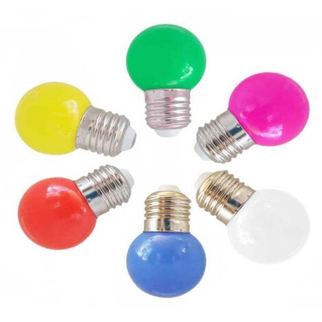 Lampadina LED E27 1W colorata Temperatura di colore Lilla