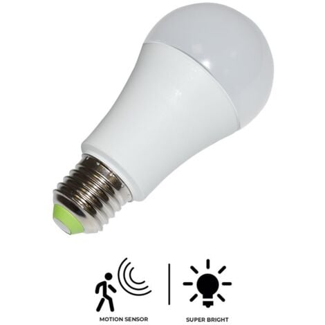 Lampadina LED con sensore di movimento 7W A60 Temperatura di colore Bianco  caldo 3000K