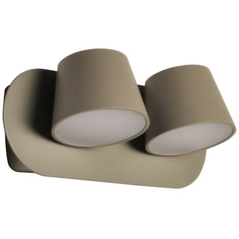 KOP-2", doppia lampada da parete a LED orientabile 12W