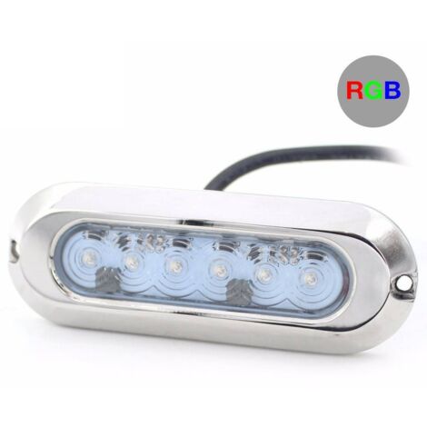 Faro LED sommerso RGB per imbarcazioni - 12V - 30W - IP68 (1/5)