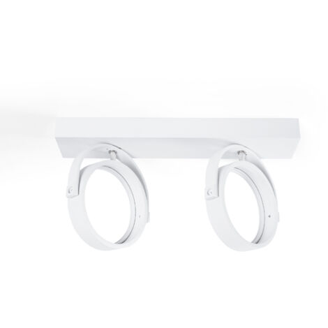 Portafaretto Downlight Circolare Luce Indiretta Bianco Per Lampadina Led Gu10gu53 Foro 70mm Bianco 28074684 - Foto 5