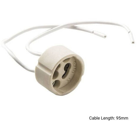 20pz Portalampada Attacco Gu10 In Ceramica Bianco 250v Max 100w Porta Faretto 84754511 - Foto 5