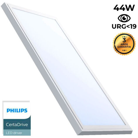 Pannello LED slim da superficie 120X30 cm - Driver Philips - 44W - Bianco Freddo