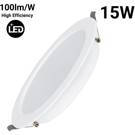 Downlight LED da incasso circolare - 15W - Taglio Ø140mm - Bianco Caldo