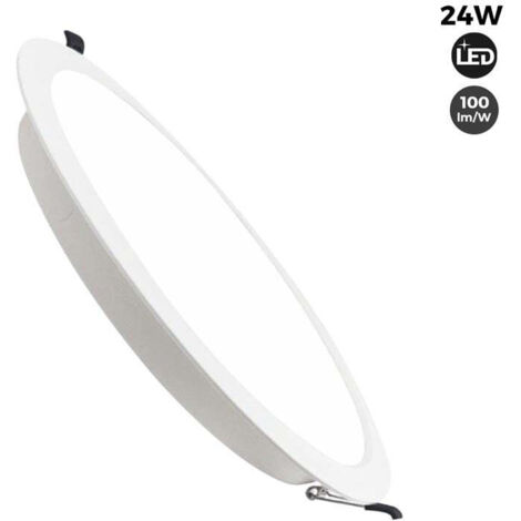 Faretto da incasso LED 24W quadrato extra piatto bianco caldo 3000K