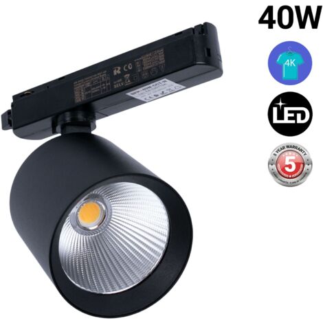 Faretto LED Binario Monofase 40W LEDKIA - 2800 Lumen, 4000K Bianco Naturale - Foto 2