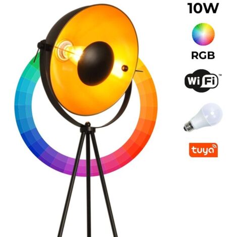 Lampada Da Pavimento Vintage Con Treppiede | Italia - Foto 7