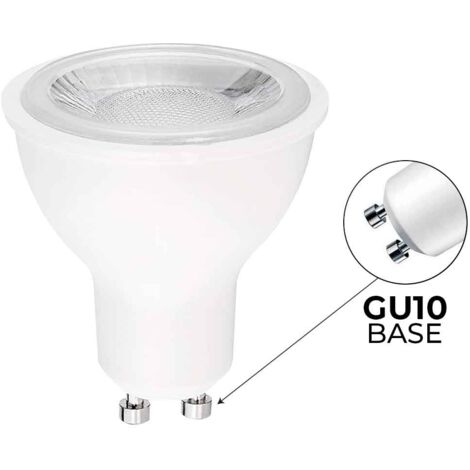 Lampadina GU10 LED 6w 3000k Luce Calda Ottica 100°