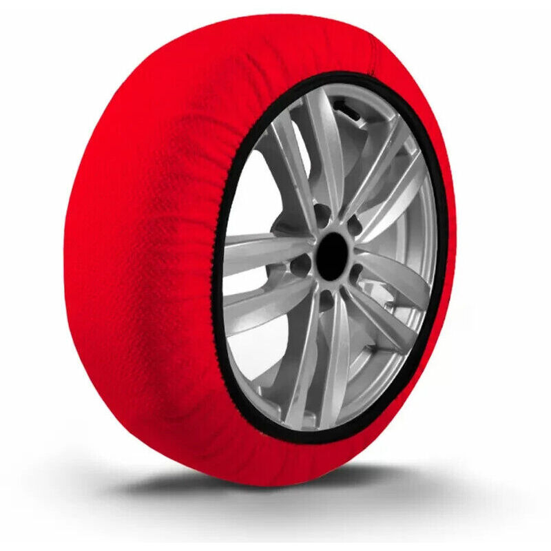 Calze Da Neve Per Auto ZENZERO – Omologate EN 16662-1 2020, Montaggio Facile In 2 Minuti, Taglia XS, 1 Coppia