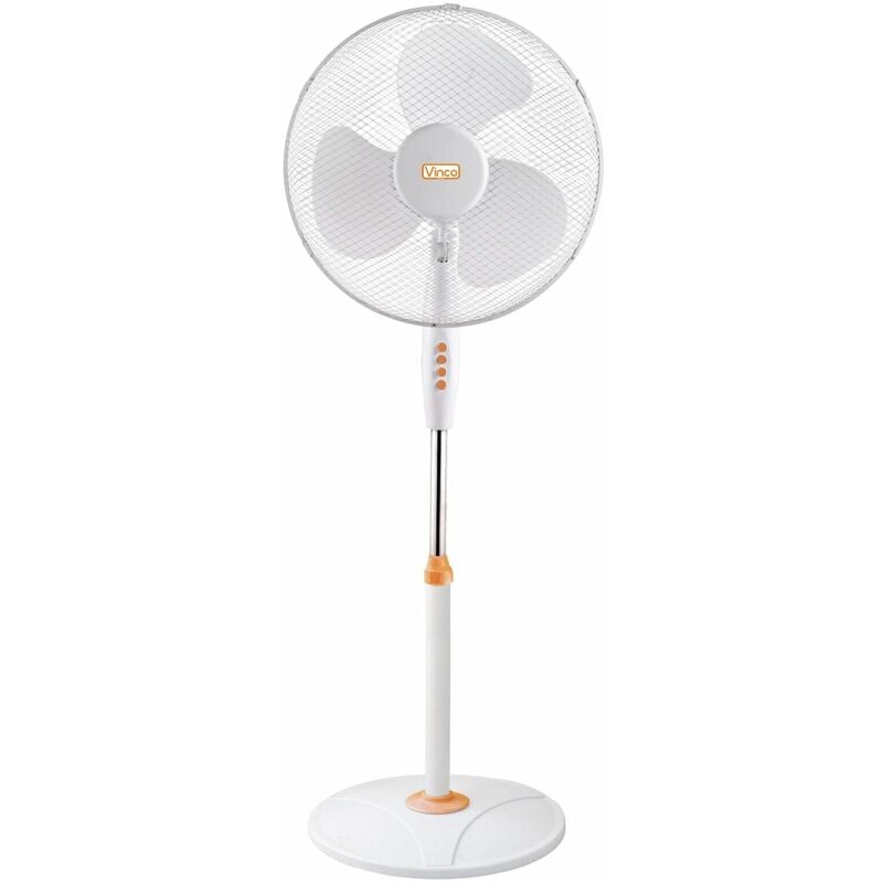 Ventilatore a piantana vintage bronzato con base tonda 60W cm.45 h