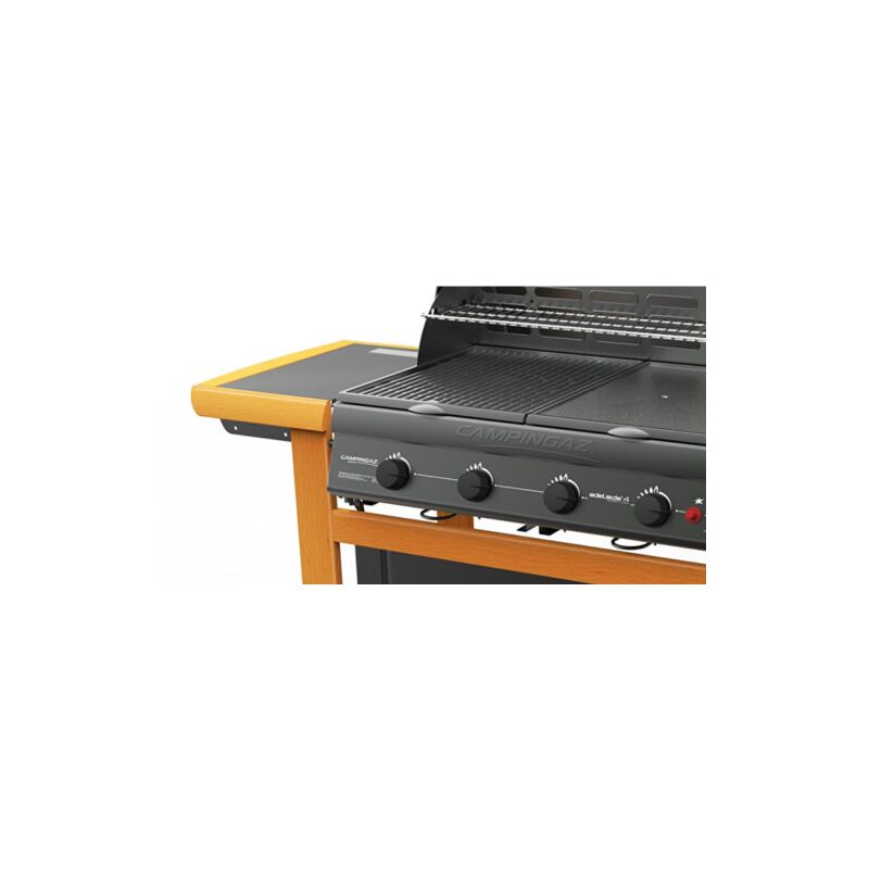 Barbecue a Gas BBQ in Ghisa da Giardino con Coperchio Campingaz Adelaide 4  Wood