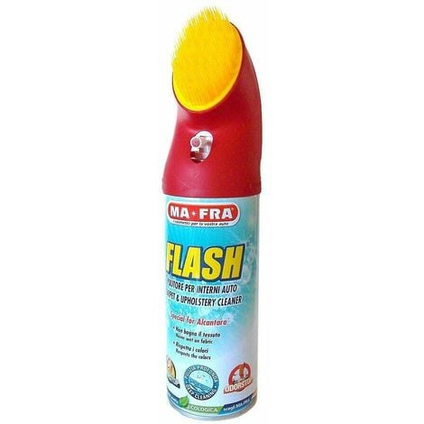 Smacchiatore a secco MA-FRA FLASH Spray con spazzola Auto Camper Barca- 400  ml