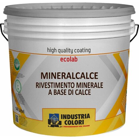 Pittura Traspirante a Calce Naturale Antimuffa Antibatterica BIANCA in fusti – da 14 L