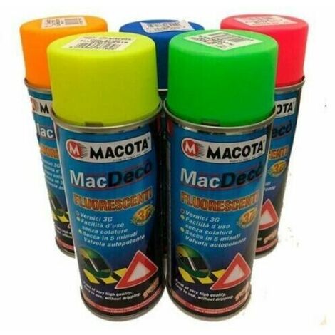Hqs Spray Vernice Spray HQS Per Pinze Freni - Bomboletta 400 Ml, Colore Giallo RAL 1023 Wrapper Spray Nero Opaco