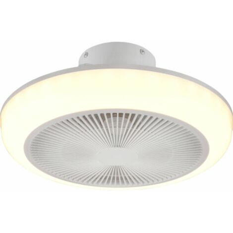 Ventilatore da soffitto silenzioso LED 15W Napur nordic in bianco e