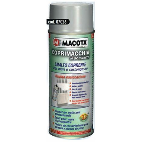 Macota Coprimacchia Vernice Spray per Muri e Cartongesso 400ml – A SOLVENTE