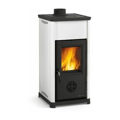 Stufa a legna Tea La Nordica Extraflame Ghisa Acciaio 6,6 kw. 189 m³ – BIANCA