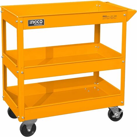 Carrello Portaatrezzi da Officina INGCO Maiglia e 4 Ruote Musure 719x365 x780 mm