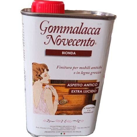 Gommalacca liquida per restauro gomma lacca indicato per la finitura lucidatura – 500 ml