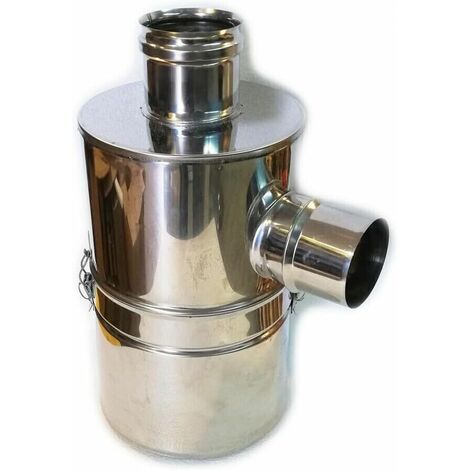 Abbattitore Fumi Acqua per Stufe a Pelle e Legna in Acciaio Inox Diametro 100 cm