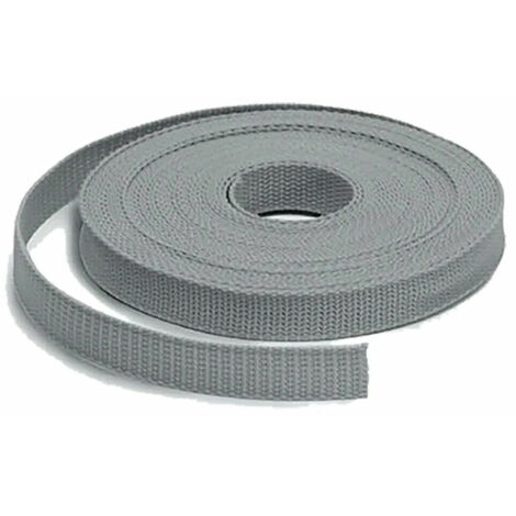 Bandella in Tessuto per Fissaggio Tubi di colore grigio 1,6 mm x 0,8 mm x 10 mt