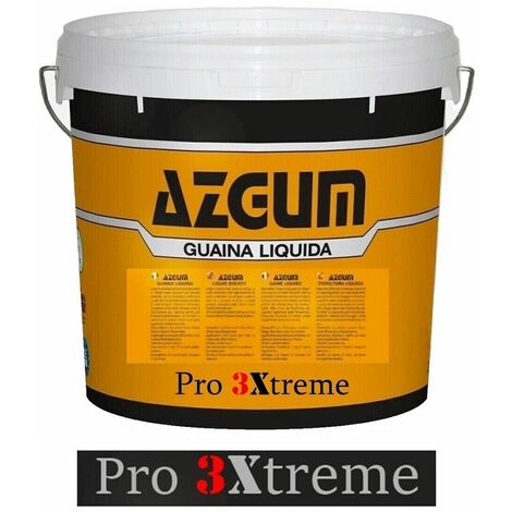 Guaina Liquida Impermeabilizzante AZGUM " Pro 3Xtreme" Tripla Resa - 1 Lt /3 mq – fusto da 5 L col. VERDE