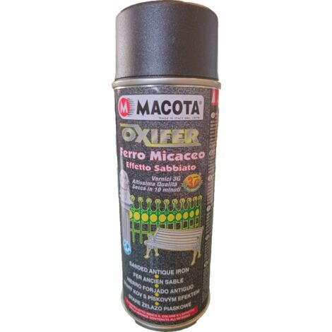 Macota OXIFER Vernice Ferro Antico Sabbiato spray – 400 ml – NERO