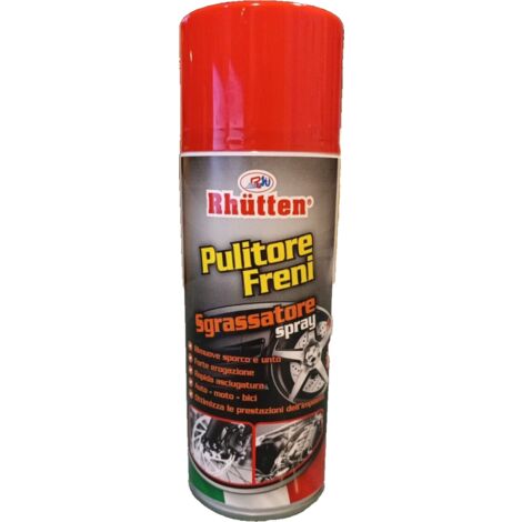 Pulitore Freni Auto Moto Rhutten per Sgrassare dischi pinze pattini Spray – 400 ml (1/3)