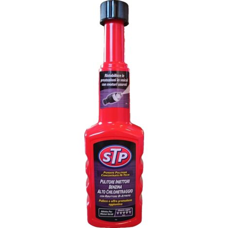 STP Pulitore Additivo Iniettori BENZINA Concentrato ad Alto Chilometraggio 200ml (1/3)