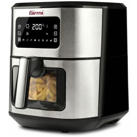 Dictrolux Friggitrice Ad Aria 7,4L Con Oblò: 9 Programmi, 1800W, Cottura Senza Olio Per Piatti Sani E Croccanti