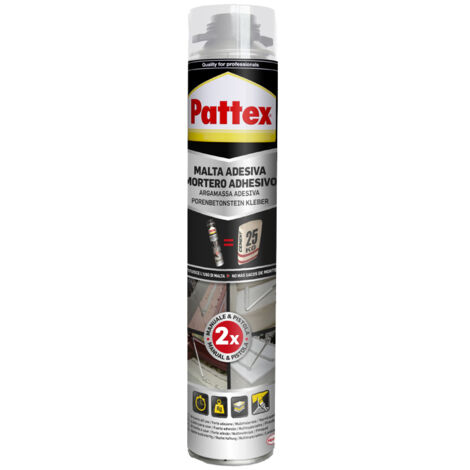 Malta Adesiva PATTEX Adesivo Poliuretanico in Schiuma Universale edilizia 750 ml (1/2)