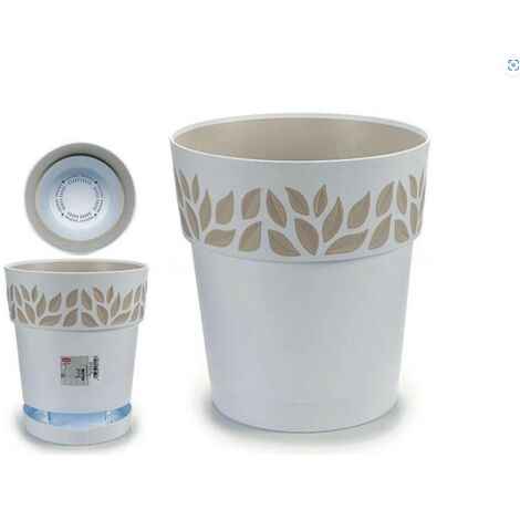 Vaso Opera Cloe STEFANPLAST in plastica colore Grigio Fumo H 19 cm, L