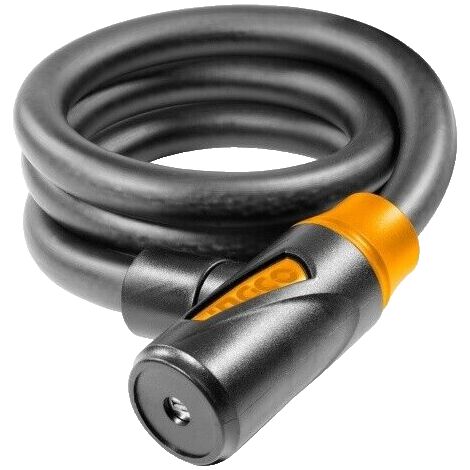 Cavo Antifurto Per Bici In Acciaio - 2 Metri, 8mm - Con Rivestimento PVC E Doppio Anello - Foto 3