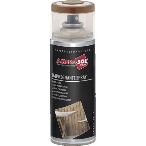 Bomboletta ambro-sol v407 vernice spray impregnante per legno 400ml bianco