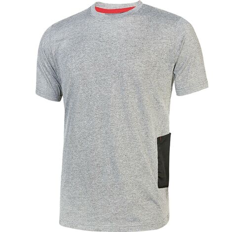 T-shirt da lavoro Road slim-fit U Power in tessuto jersey elasticizzato leggero – Col. GRIGIO - Tg. XL