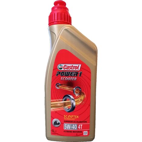 Olio Moto Castrol Power 1 Scooter 5W40 per Motori 4T Superior Acceleration – 1 Lt