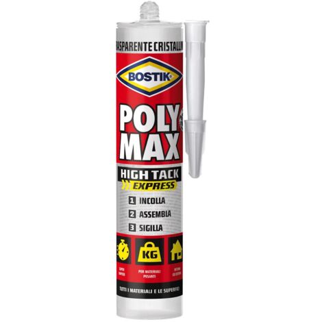 POLY MAX HIGH TACK EXPRESS CRISTAL CARTUCCIA 300gr