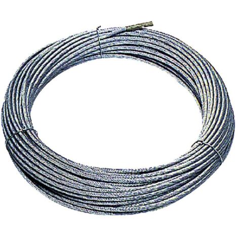 Cavo Acciaio Zincato 3mm - 100 Metri, Carico Rottura 300kg, Per Usi Generali