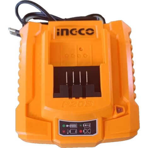Carica Batterie INGCO da 21V-4Ah/220-240V per Batterie da 2Ah a 7,5 Ah