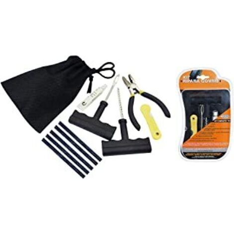 Kit Riparazione Pneumatici Per Auto E Moto - Per Gomme Tubeless Con Strumenti Compatti - Foto 5
