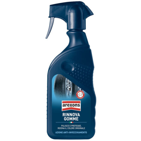 Nero per Gomme Pulisce Rinnova Lucida Pneumatici Rigenera Ravviva AREXONS 400 ml