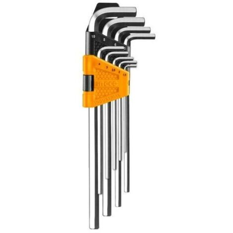 Set chiavi esagonali lungo 9 pz brugole - Ingco HHK11092 (1/3)