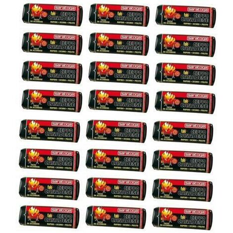 Ceppo canadese Saratoga tronchetto accendi fuoco per stufa e camino conf. 1,1 kg – 24 pezzi