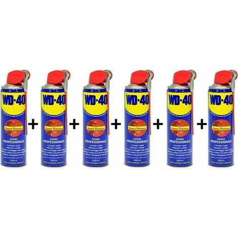 WD-40 Svitol Lubrificante Sbloccante Multiuso Spray Doppia Posizione da 500 ml - 6 pz